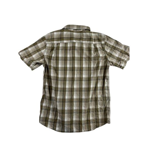 Carhartt Plaid Short Sleeve Shirt Medium Button-Up Outdoor Workwear - Picture 3 of 7